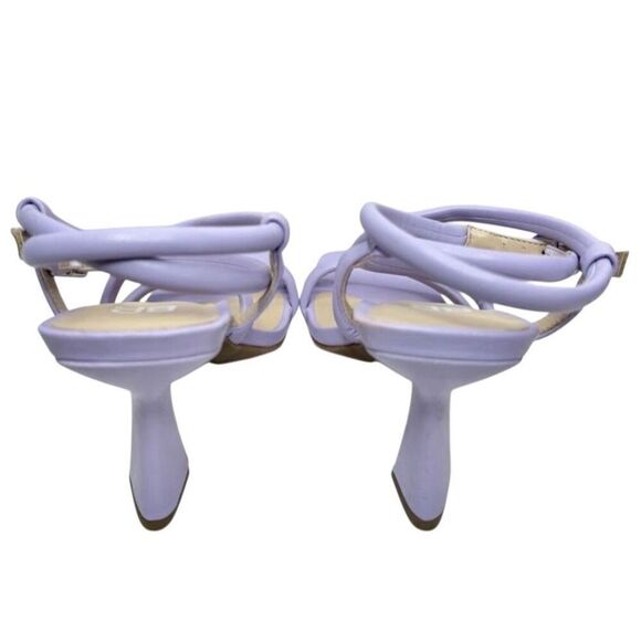 BP Sandals Womens Size 5.5 Lilac Wraparound Square Toe Strappy Heels - Picture 8 of 9